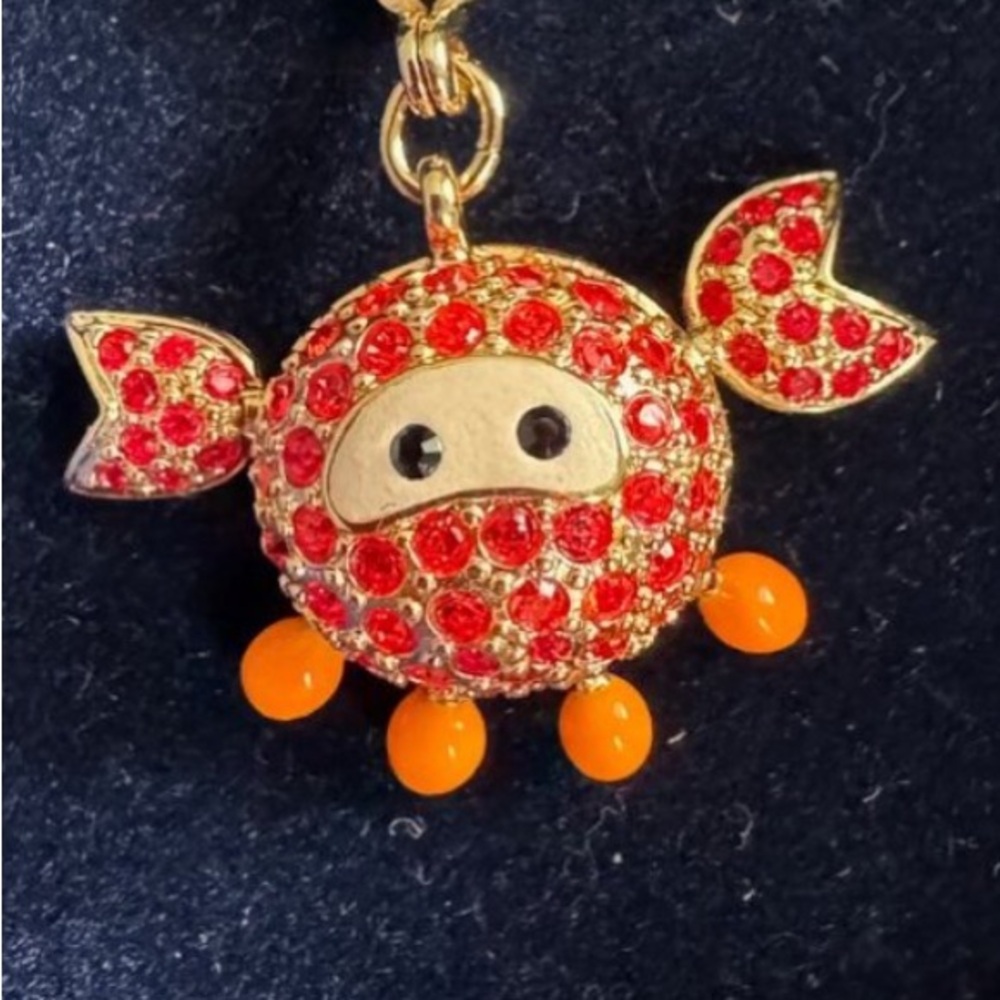 Rare Swarovski Lovlots Sealife Crab Necklace